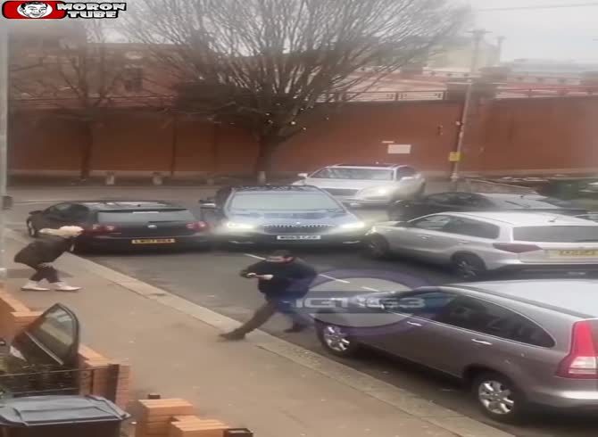Video :Thugs pushing automobiles in their way while operating a stolen BMW and Bentley are blocked